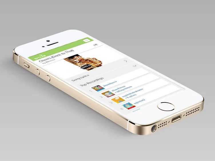 Smule App Interface Design